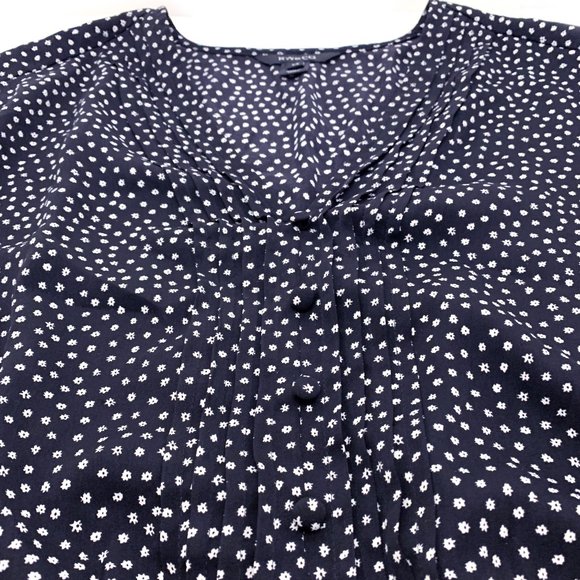 RW & CO. Women's V-Neck Maternity Blouse Long Puffy Sleeve - Picture 3 of 11